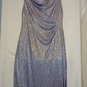 Lavender metallic dress sizes 14 by Connected Apparel